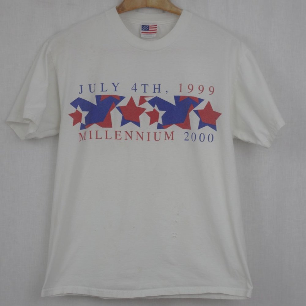 4th of July 1999 Millennium 2000 Vintage T Shirt XL Distressed